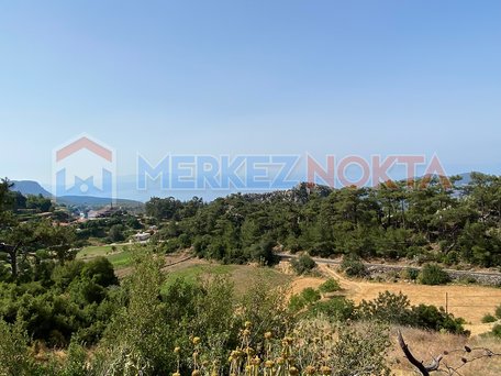 Muğla Zeytinde Doğal Yaşam Alanında Deniz Manzaralı İmarlı Arsa